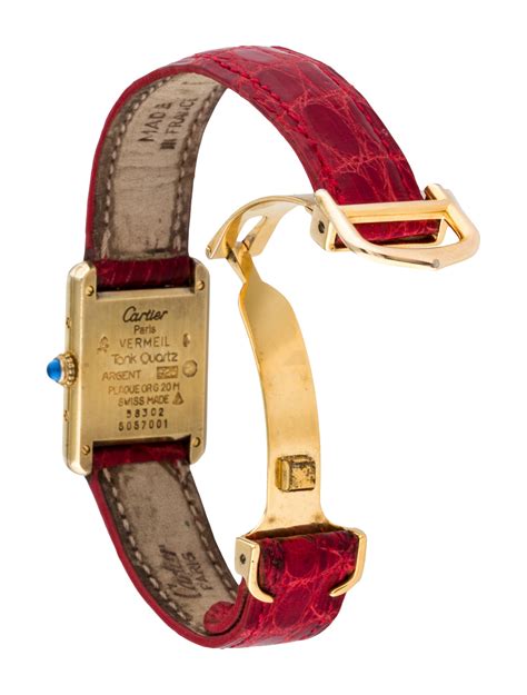 strap for cartier tank|cartier tank must replacement strap.